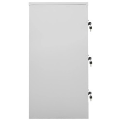 Armoire à casiers Gris clair 90x45x92,5 cm Acier 632238632238