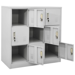Armoire à casiers Gris clair 90x45x92,5 cm Acier 632238632238
