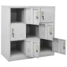 Armoire à casiers Gris clair 90x45x92,5 cm Acier 632238632238