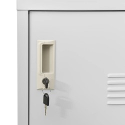Armoire à casiers Gris clair 90x45x92,5 cm Acier 632238632238