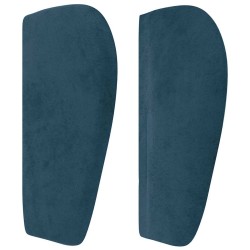 Tête de lit avec oreilles Bleu foncé 103x23x78/88 cm Velours 632242632242