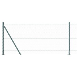 Clôture hexagonale avec base en béton 100 x 1 m Vert Maille 632245632245