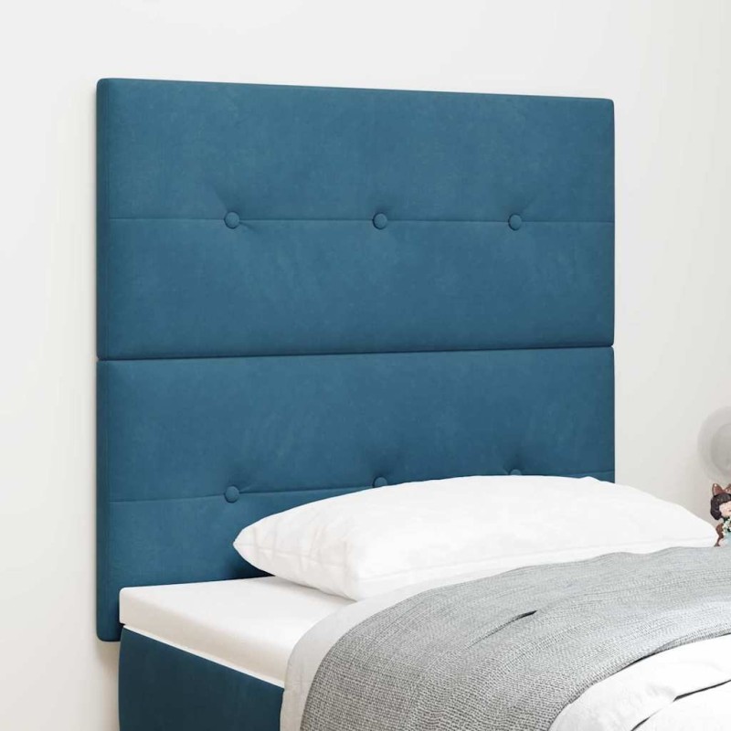 Tête de lit Bleu foncé 90 cm Velours 632264632264