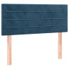 Tête de lit Bleu foncé 100x5x78/88 cm Velours 632265632265