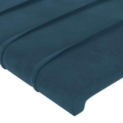 Tête de lit Bleu foncé 100x5x78/88 cm Velours 632265632265