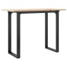 Table à manger cadre en O 100x50x75 cm bois de pin massif acier 632266632266