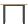 Table à manger cadre en O 100x50x75 cm bois de pin massif acier 632266632266