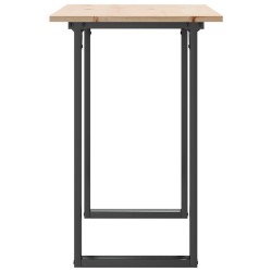 Table à manger cadre en O 100x50x75 cm bois de pin massif acier 632266632266
