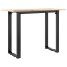 Table à manger cadre en O 100x50x75 cm bois de pin massif acier 632266632266