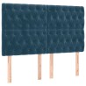 Tête de lit Bleu foncé 160x7x118/128 cm Velours 632269632269