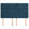 Tête de lit Bleu foncé 160x7x118/128 cm Velours 632269632269