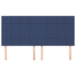 Tête de lit Bleu 180x5x118/128 cm Tissu 632270632270