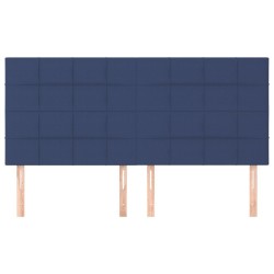 Tête de lit Bleu 160x5x118/128 cm Tissu 632272632272