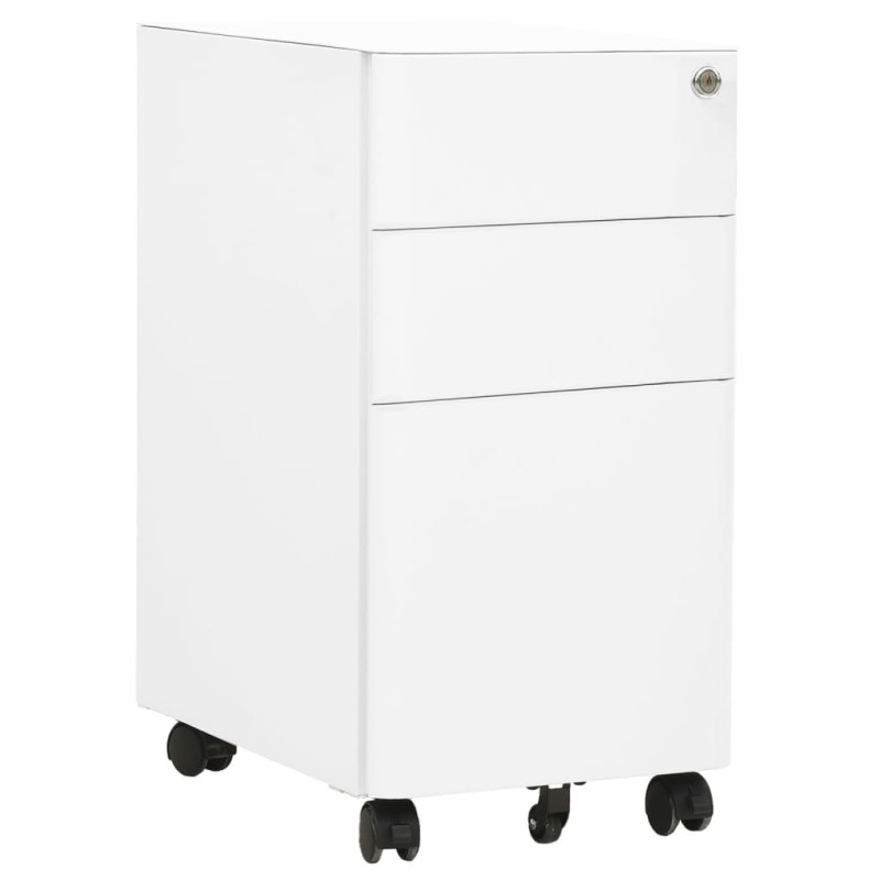 Classeur mobile Blanc 30x45x59 cm Acier 632273632273