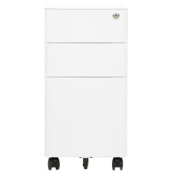 Classeur mobile Blanc 30x45x59 cm Acier 632273632273