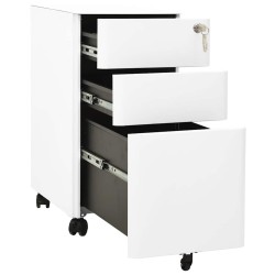 Classeur mobile Blanc 30x45x59 cm Acier 632273632273