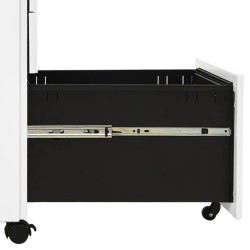 Classeur mobile Blanc 30x45x59 cm Acier 632273632273