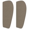 Tête de lit avec oreilles Taupe 203x23x78/88 cm Tissu 632278632278