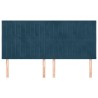 Tête de lit Bleu foncé 160 x 5 x 118/128 cm Velours 632279632279