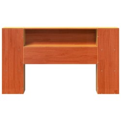 Tête de lit avec rangement cire marron 150cm bois massif de pin 632284632284