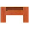 Tête de lit avec rangement cire marron 150cm bois massif de pin 632284632284