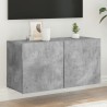 Meuble TV mural gris béton 80x30x41 cm 632291632291
