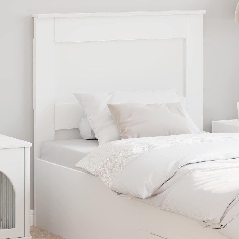 Tête de lit avec tête de lit Blanc 75 cm Bois d'ingénierie 632296632296