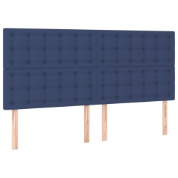 Tête de lit Bleu 160x5x118/128 cm Tissu 632300632300