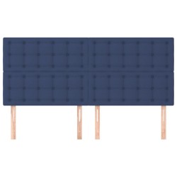 Tête de lit Bleu 160x5x118/128 cm Tissu 632300632300