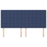 Tête de lit Bleu 160x5x118/128 cm Tissu 632300632300