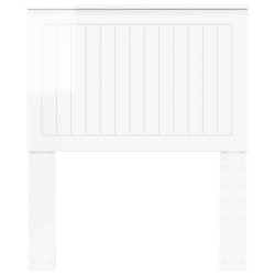 Tête de lit Blanc Brillant 80 cm Bois d'ingénierie 632304632304