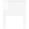 Tête de lit Blanc Brillant 80 cm Bois d'ingénierie 632304632304