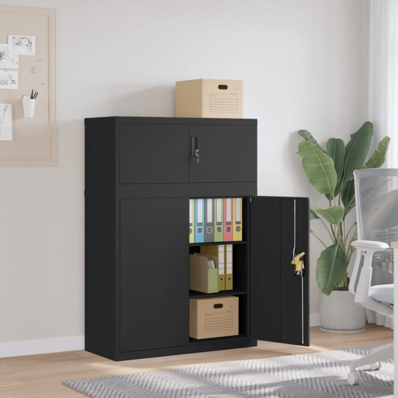 Classeur noir 90x40x130 cm acier 632305632305
