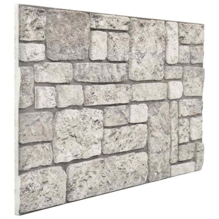 Panneaux muraux 10 pcs Gris 100 x 50 cm Mousse EPS 632318632318