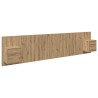 Tête de lit avec armoire 3 pcs Chêne artisanal 632320632320