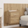 Tête de lit avec armoire 3 pcs Chêne artisanal 632320632320