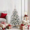 Sapin de Noël artificiel Vert et blanc 120 cm PVC et métal 632324632324
