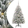 Sapin de Noël artificiel Vert et blanc 120 cm PVC et métal 632324632324
