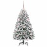 Sapin de Noël artificiel Vert et blanc 120 cm PVC et métal 632324632324