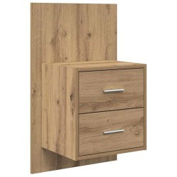 Tête de lit avec armoire 3 pcs Chêne artisanal 632326632326