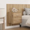 Tête de lit avec armoire 3 pcs Chêne artisanal 632327632327