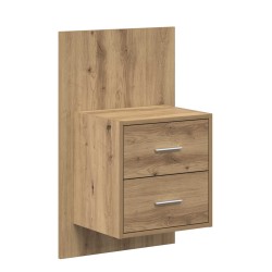 Tête de lit avec armoire 3 pcs Chêne artisanal 632327632327