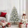 Sapin de Noël artificiel Vert et blanc 120 cm PVC et métal 632329632329
