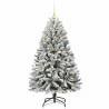 Sapin de Noël artificiel Vert et blanc 120 cm PVC et métal 632329632329