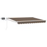 Store rétractable manuel avec LEDs Taupe 632335632335