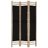 Cloison de séparation pliante 3 panneaux 120 cm Bambou et Toile 632338632338