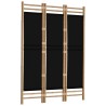 Cloison de séparation pliante 3 panneaux 120 cm Bambou et Toile 632338632338