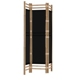 Cloison de séparation pliante 3 panneaux 120 cm Bambou et Toile 632338632338