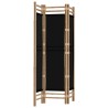 Cloison de séparation pliante 3 panneaux 120 cm Bambou et Toile 632338632338