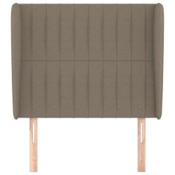 Tête de lit avec oreilles Taupe 103x23x118/128 cm Tissu 632348632348